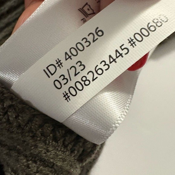 Express Olive Ribbed Knit Short Sleeve Sweater. Very Soft, Puff Sleeve. Stretchy - Picture 6 of 9